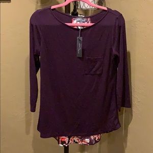 Beautiful plum Market and Spruce shirt